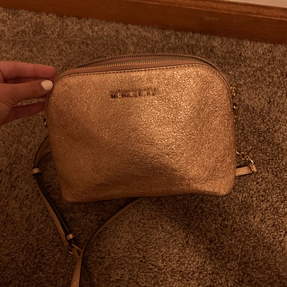 SOLD!!! pink shiny micheal kors purse